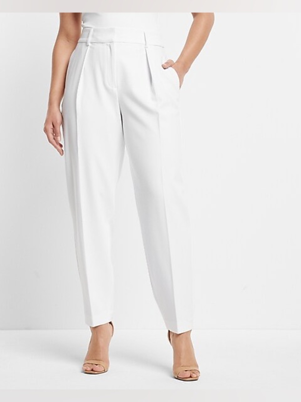 Express Stylist Super High Waisted Pleated Pant